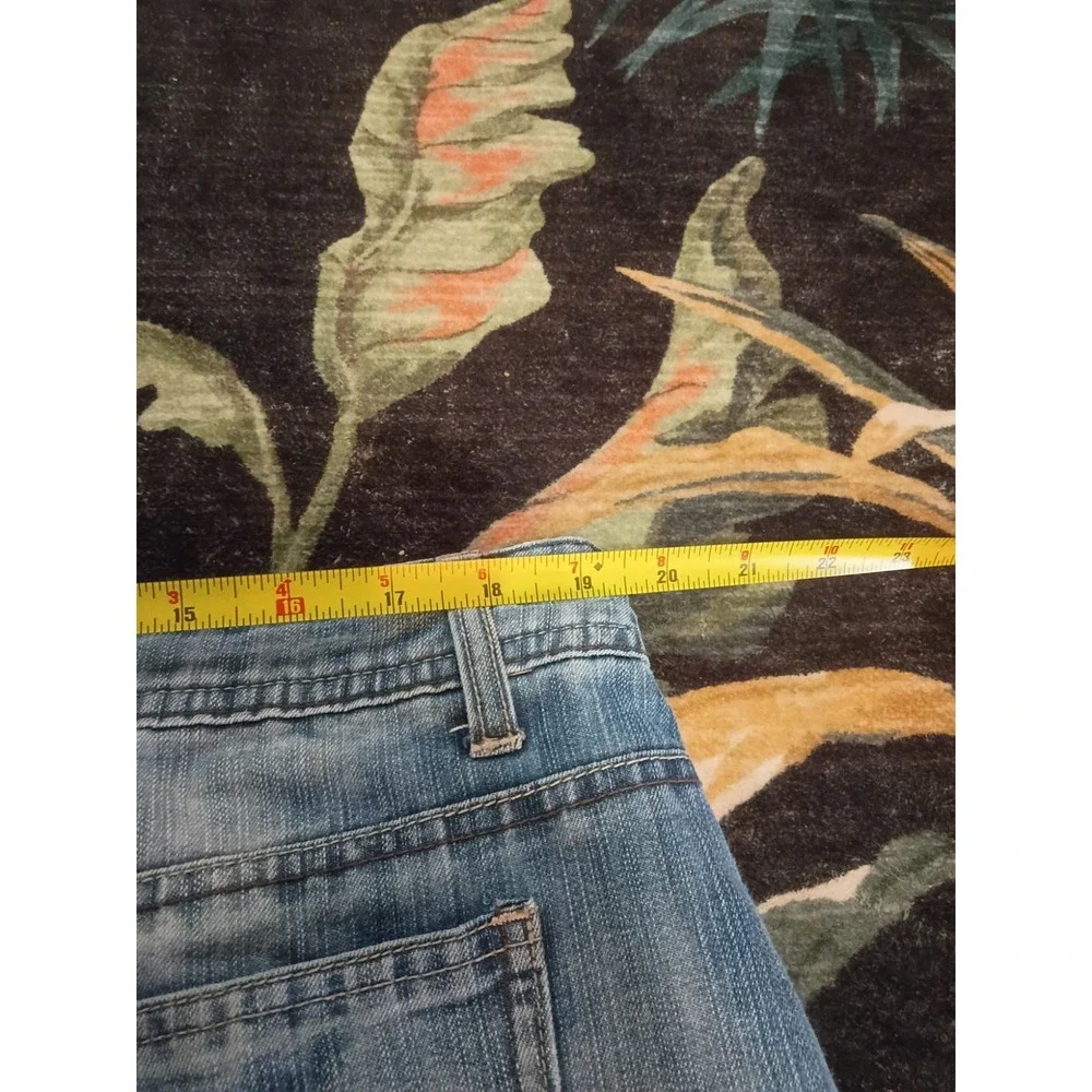 Vintage 90s Y2K Faded Glory Mini Jean Skirt Skirt Denim Women's 18 Paisley... - Picture 6 of 7